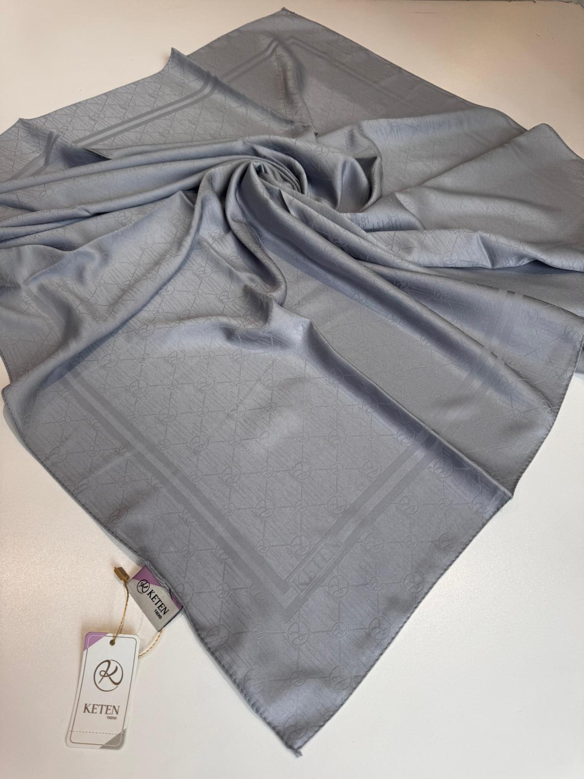 Ümmü Bora Scarf Keten Pamuklu Monogram Eşarp 🤍