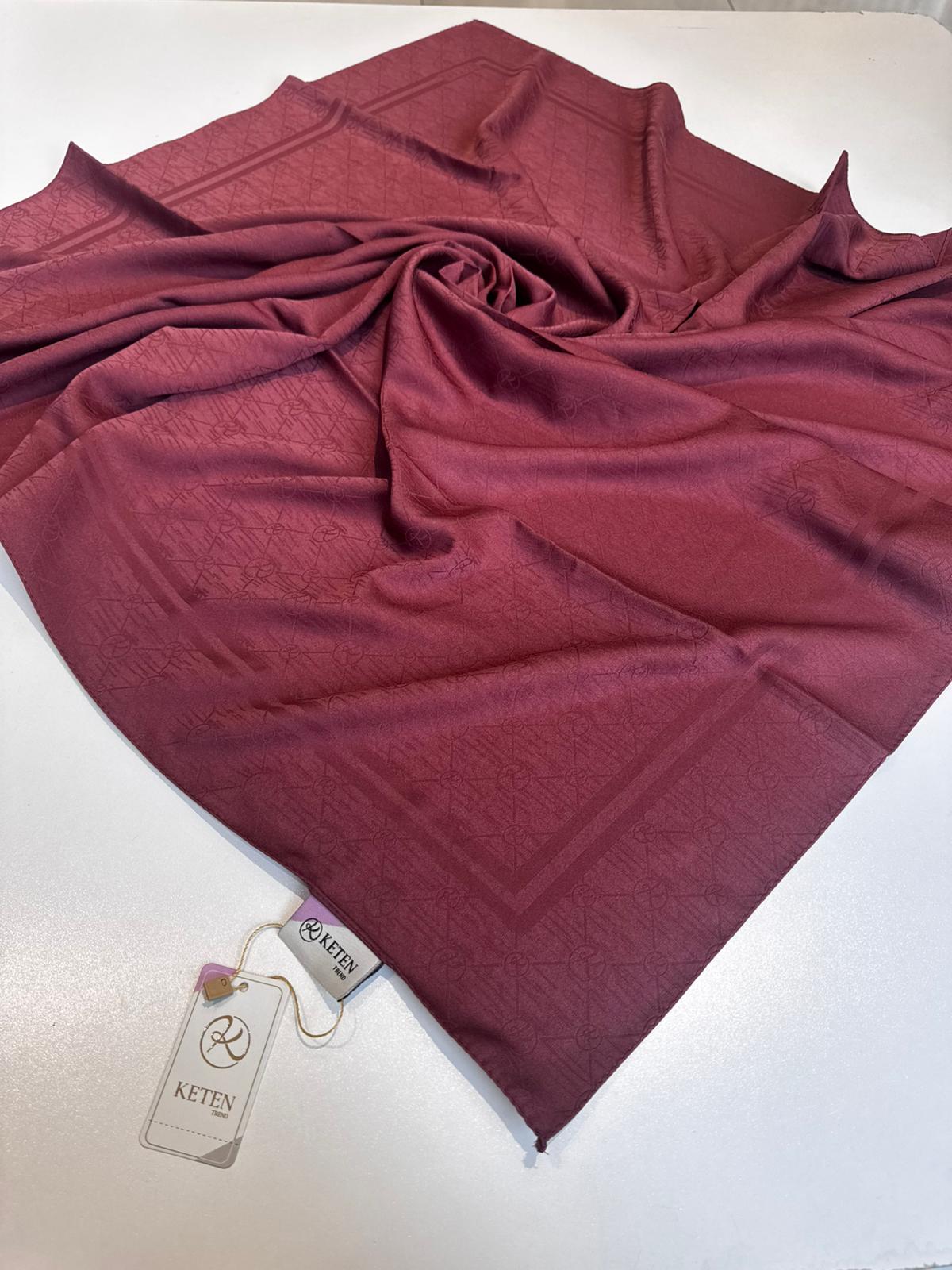Ümmü Bora Scarf Keten Pamuklu Monogram Eşarp 🤍