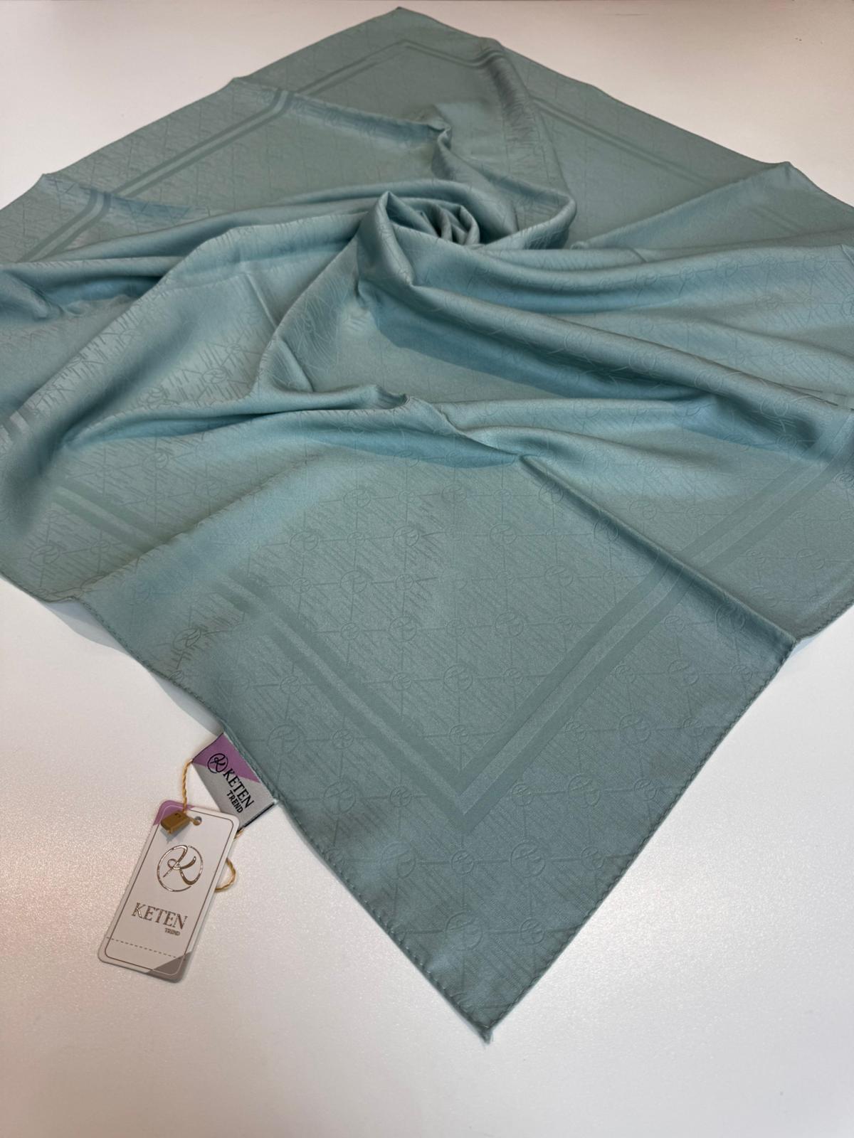 Ümmü Bora Scarf Keten Pamuklu Monogram Eşarp 🤍