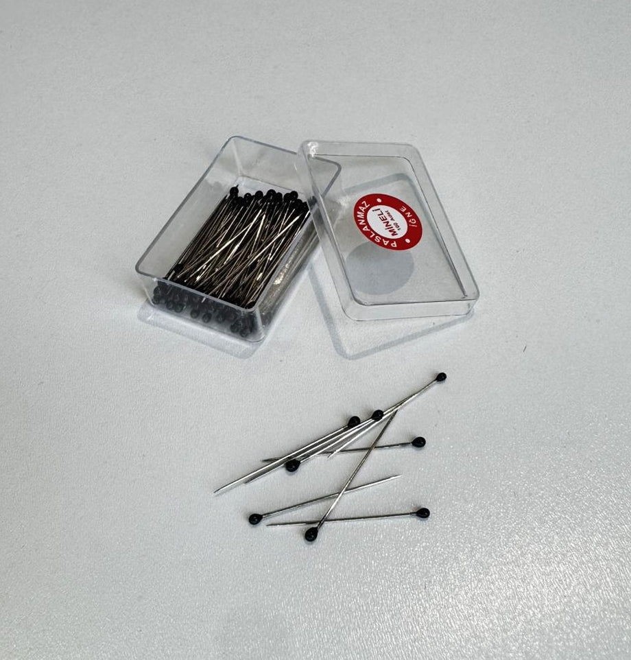 Siyah plastik başlı paslanmaz çelik toplu iğne