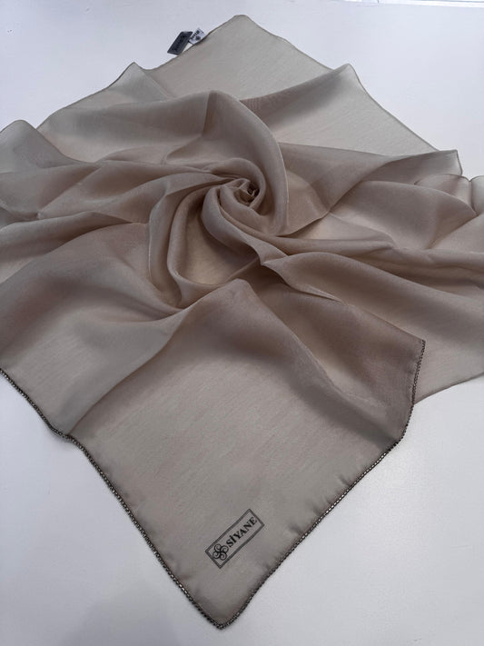 Siyane Pırlanta Taşlı Eşarp