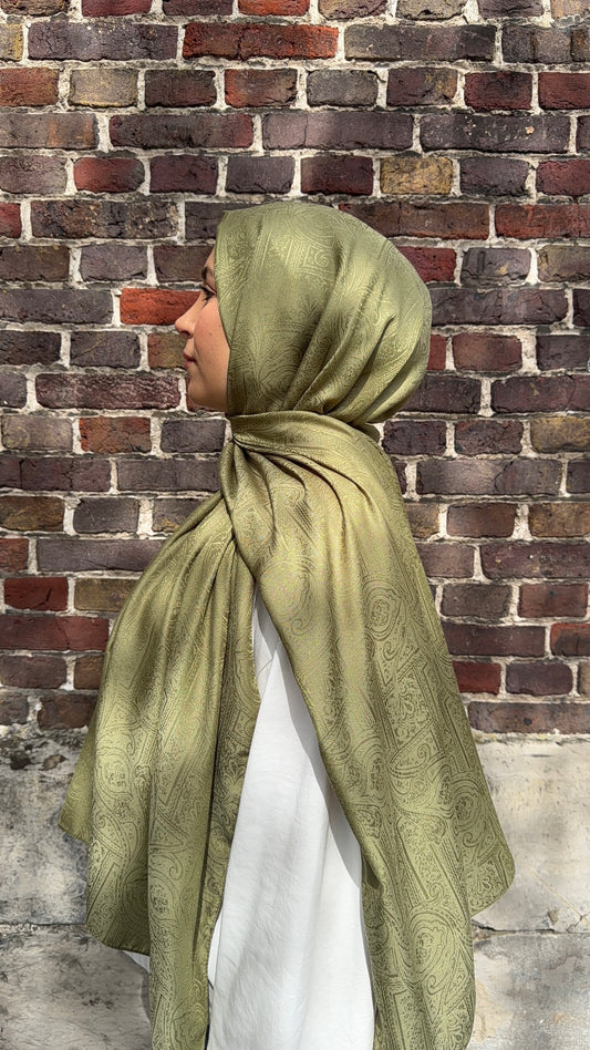 Ümmü Bora Scarf | Etnik Desenli Monogram Şal
