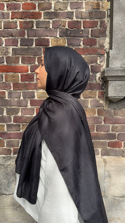 Ümmü Bora Scarf | Etnik Desenli Monogram Şal