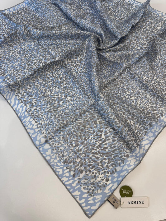 Armine Twill İpek Eşarp – Leopar Desen 🐆