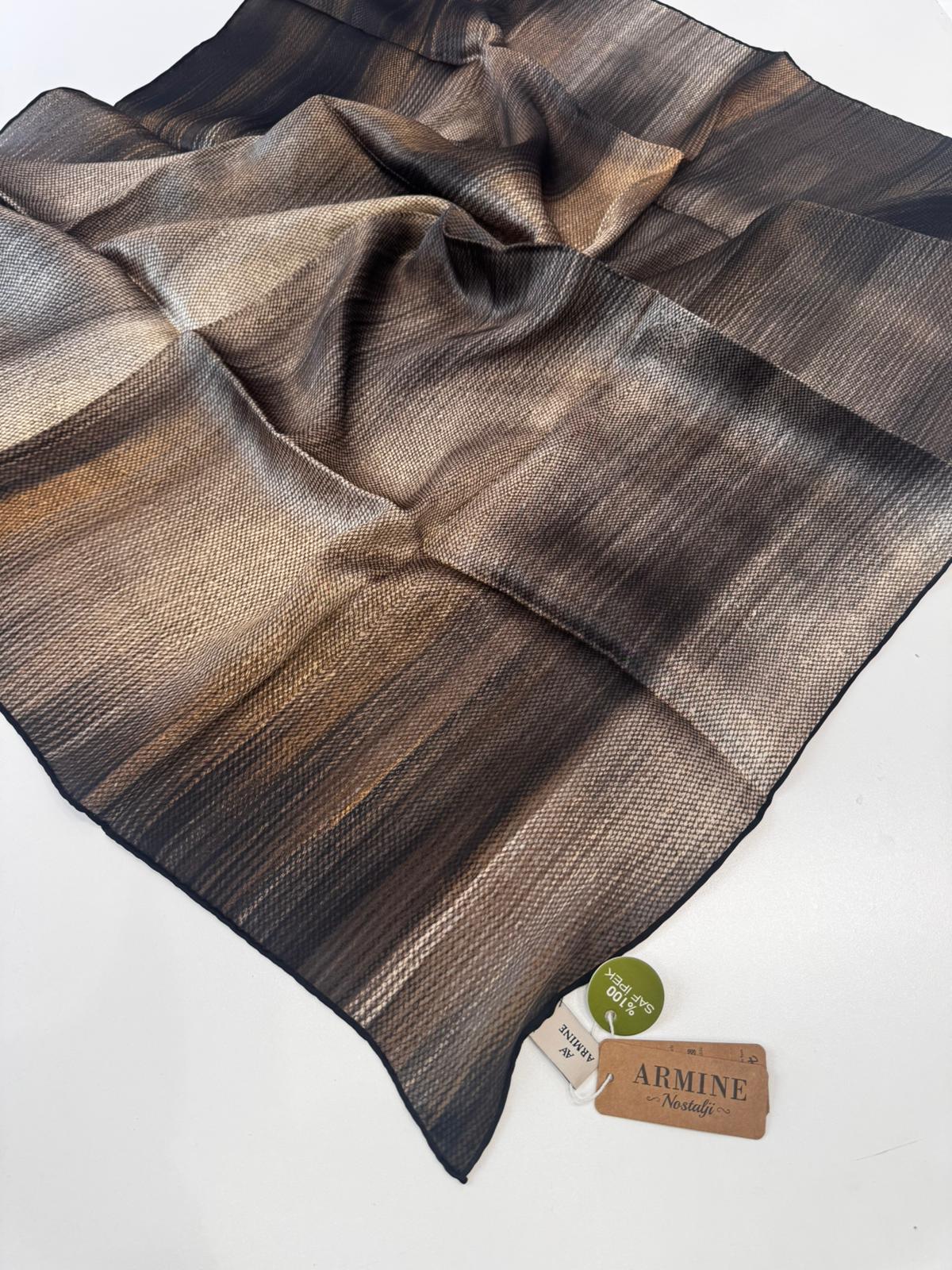 Armine Nostalji Saf Sura İpek Eşarp 🤍