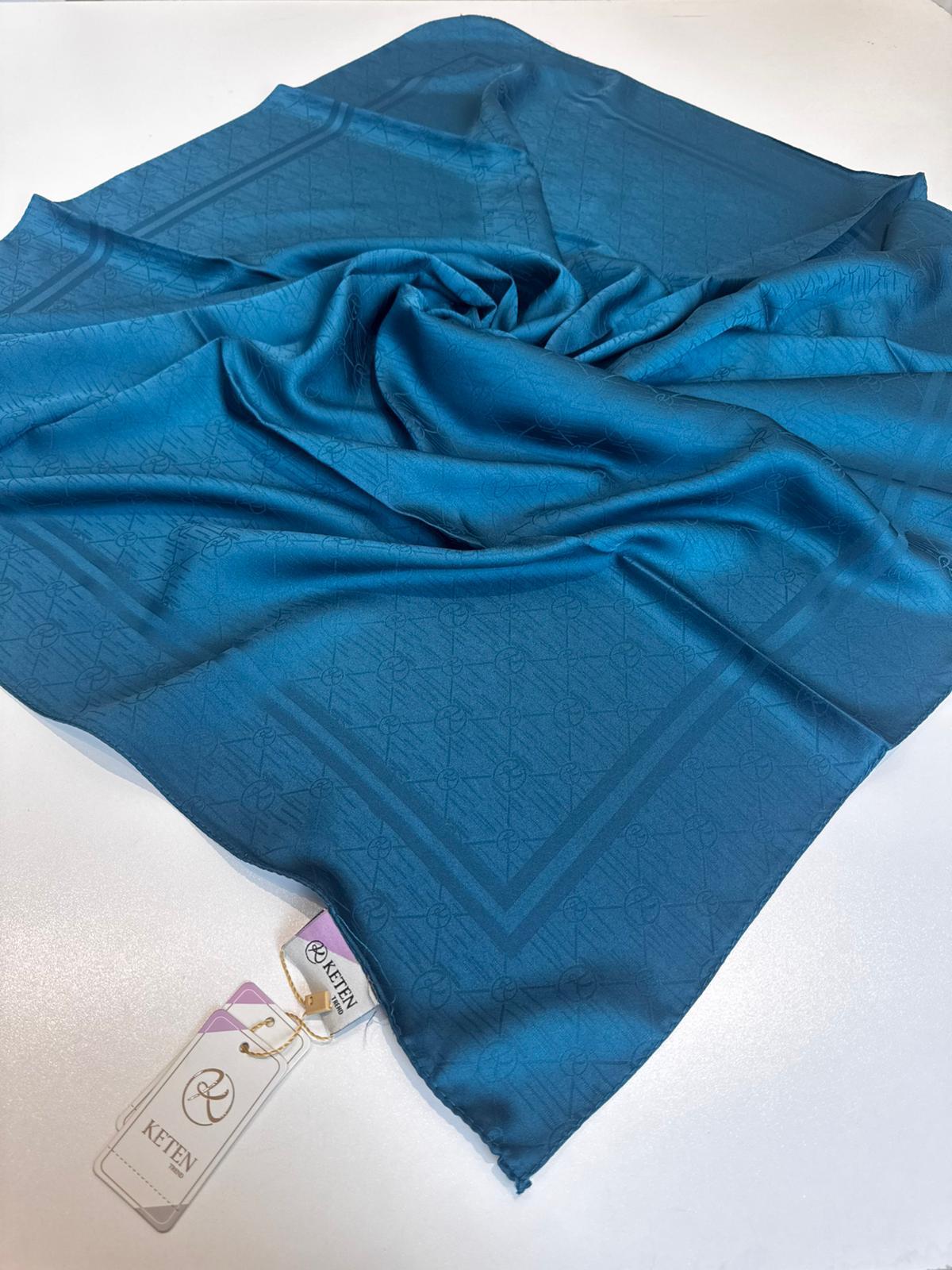 Ümmü Bora Scarf Keten Pamuklu Monogram Eşarp 🤍