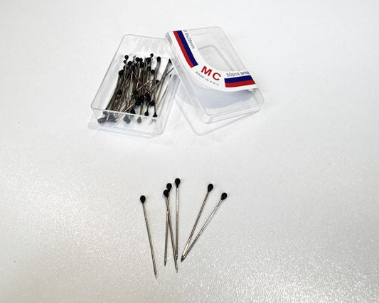 Siyah plastik başlı toplu iğne