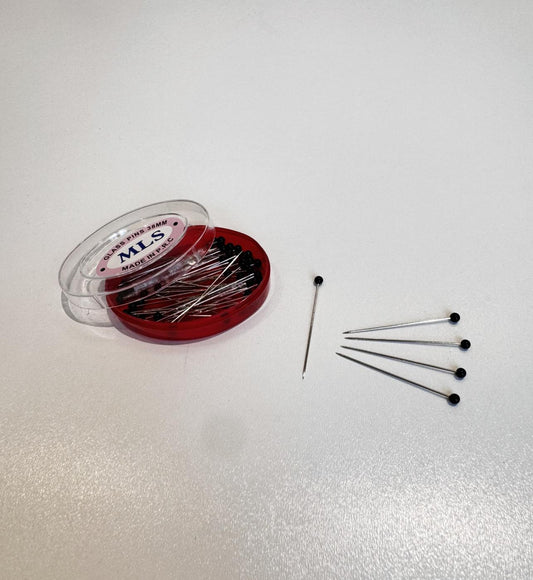 Büyük boy siyah plastik toplu iğne