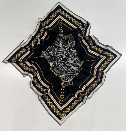 Cardion Gold Zincir Desenli Eşarp